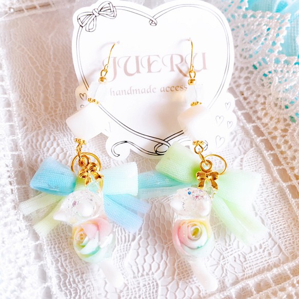 猫ちゃんピアス♡ ピアス（その他） JUERU♛accessory 通販｜Creema