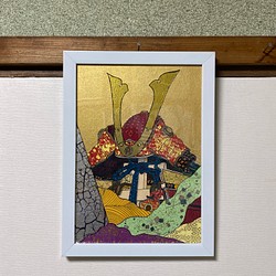 琳派風扇面(金彩絵画)[箔だけ使用] 絵画 キンサイアート 通販｜Creema