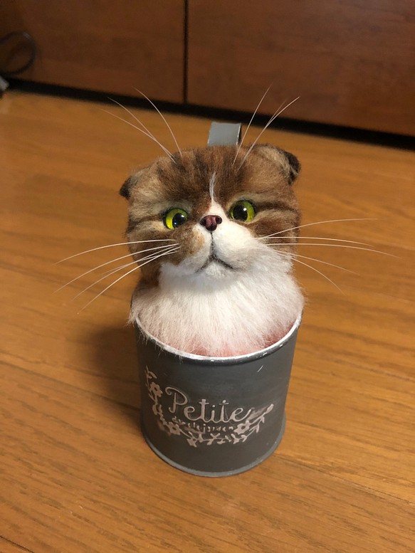 あなたの愛猫をお作りします！ 羊毛フェルト オーダーメイド 猫 カップ