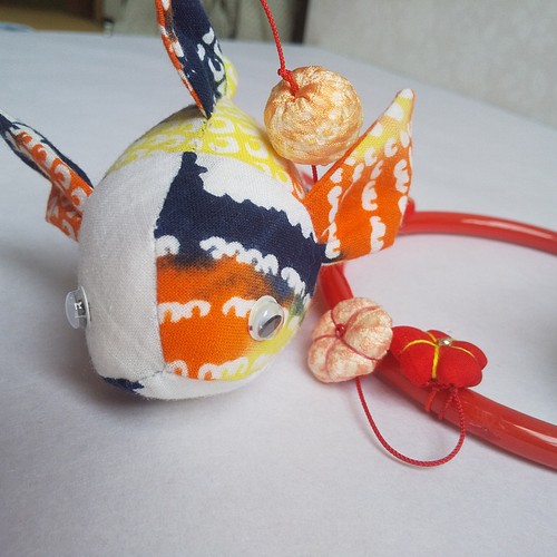 金魚の吊るし飾り 着物リメイク モビール マコマコ 通販｜Creema(クリーマ)