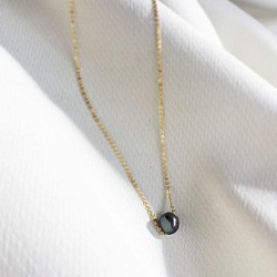 [K14GF]小淡水黑罌粟珍珠項鍊 第1張的照片