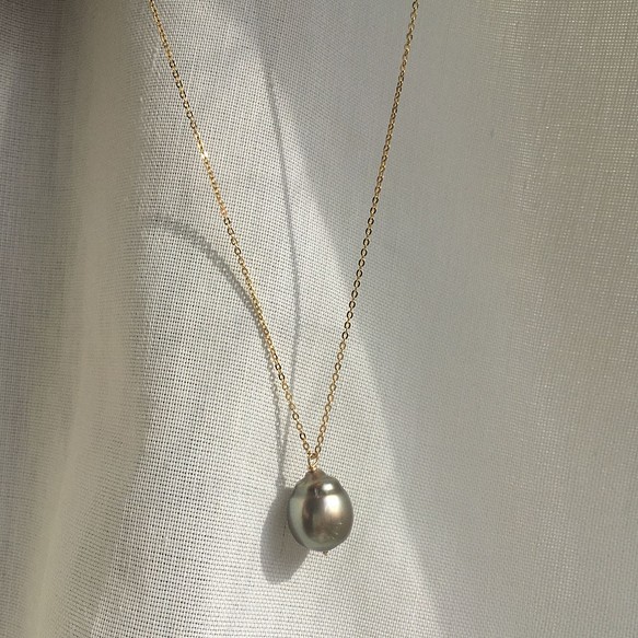【K14GF】Tahitian Baroque Pearls Necklace 1枚目の画像