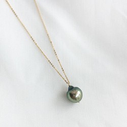 [K14GF]大溪地巴洛克式珍珠項鍊 第1張的照片