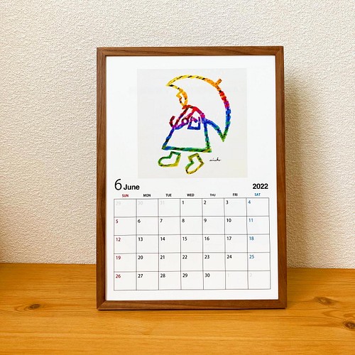 22 カレンダー 壁掛けカレンダー サイズ かわいい カレンダー Miruko 通販 Creema クリーマ ハンドメイド 手作り クラフト作品の販売サイト