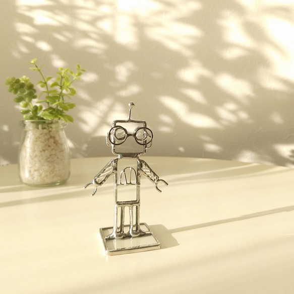 ガラスのロボット　マハロボット「めがね」　 gm-024 1枚目の画像