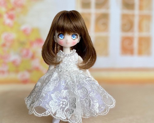 白いドレス パール オビツ11用 おもちゃ・人形 umy-syu 通販｜Creema