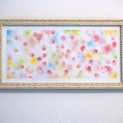 額装パステル画 原画作品「河津桜」