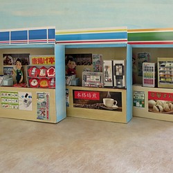 「小さなコンビニ」３セット販売　組立キット　ジオラマ　ミニチュア 1枚目の画像
