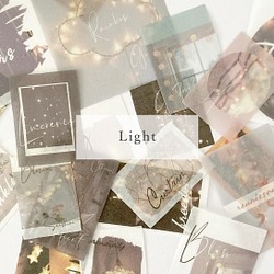 海外ステッカー “ Light ” photo sticker 20枚set 韓国シール 1枚目の画像