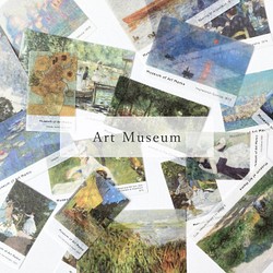 海外ステッカー “Art Museum” photo sticker 20枚set 韓国フレークシール 1枚目の画像