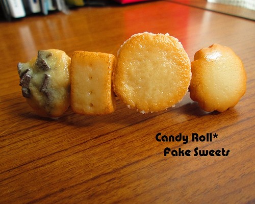 【再販】お菓子屋さんのクッキーバレッタ バレッタ candy roll fake