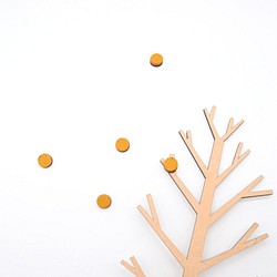 木製＊tree 飾りパーツ単体/autumn 1枚目の画像