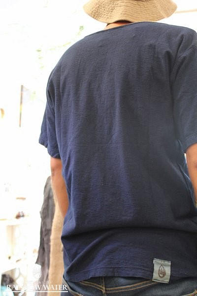 在庫あり メンズノーマルネック半袖lサイズ ヘンプコットン 藍染めインディゴ リネン 麻 綿麻tシャツ Www Londonwineshippers Co Uk