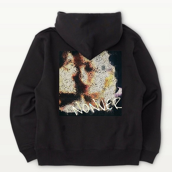 Camouflage Kiss 04【Backprint Hoodie pile / color:BLACK】 パーカー