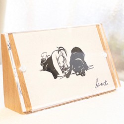 迷你框“最好的朋友”家庭兒童禮物室內獨特溫暖可愛 第1張的照片