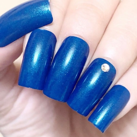 夏ネイル 海ネイル 青ネイル ワンカラー ワンポイント ネイルチップ ネイルチップ ネイルシール Ciel Nail 通販 Creema クリーマ ハンドメイド 手作り クラフト作品の販売サイト