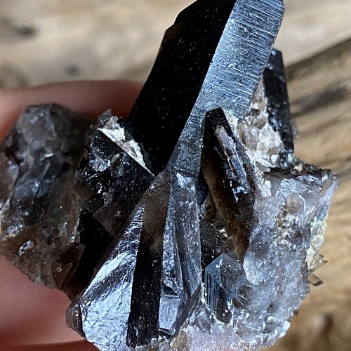 アーカンソー スモーキークォーツ クラスター 02 水晶ポイント 天然石 