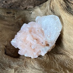 桃と氷菓子♡ ピンクドロマイトとカルサイト  天然石 原石 1枚目の画像