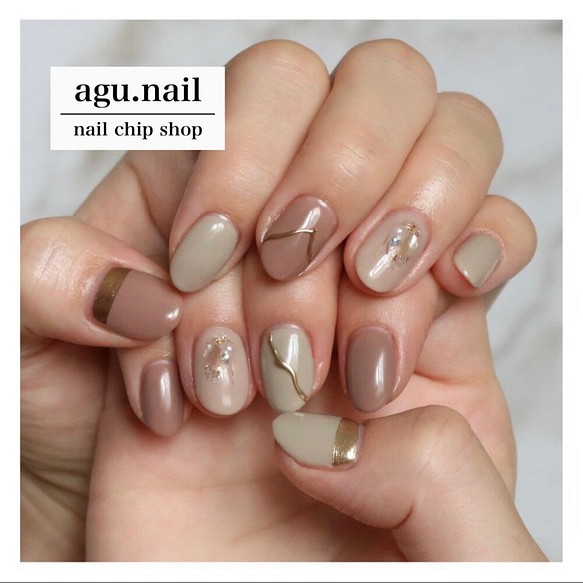 No 31 大人可愛いネイルチップ ネイルチップ ネイルシール Agu Nail 通販 Creema クリーマ ハンドメイド 手作り クラフト作品の販売サイト