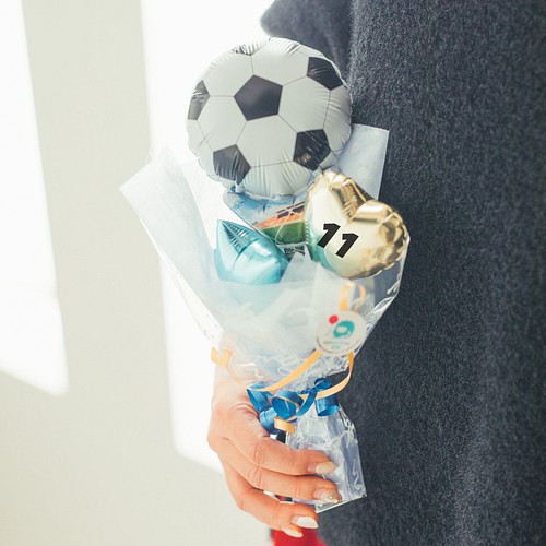 バルーンブーケ サッカー 卒団式 部活 ミニブーケ その他雑貨 Balloonshopen 通販 Creema クリーマ ハンドメイド 手作り クラフト作品の販売サイト