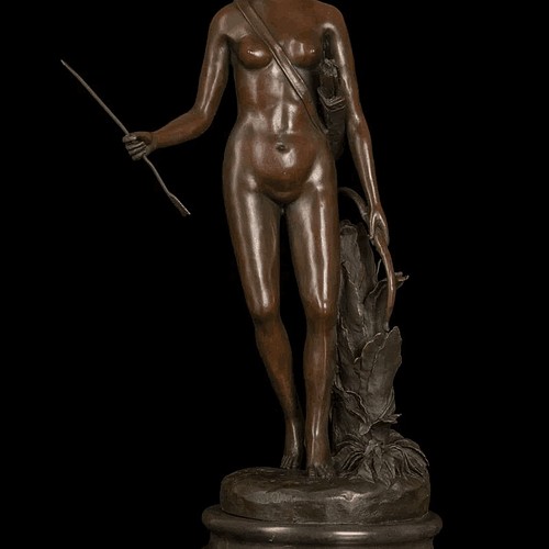 ブロンズ像 剣を持つ少女 インテリア 彫刻 銅像 インテリア家具