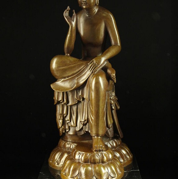 仏教美術 銅器 銅製 弥勒菩薩 仏像 置物 古美術
