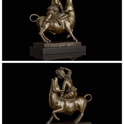 ブロンズ像 馬に乗った少年 インテリア家具 置物 彫刻 銅像 彫像 美術 