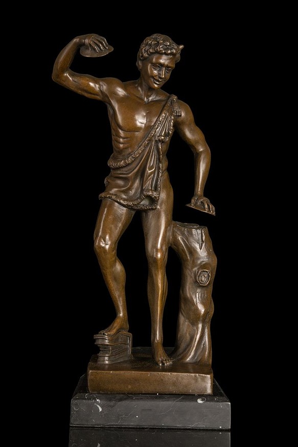 人形 銅製 ブロンズ像 彫像 置物 インテリア 工芸品 美術品 A2975重さ