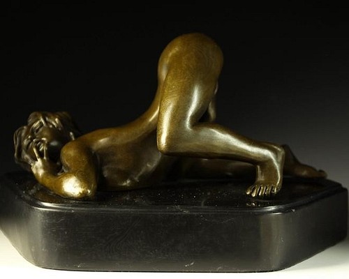 超人気ブロンズ像　セクシーな裸女　Nino Olivionoインテリア家具　置物　彫刻　銅像　彫像　美術品フィギュア贈り