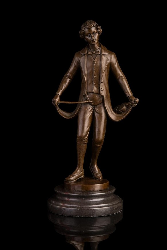 大人気ブロンズ像 紳士 インテリア家具 置物 彫刻 銅像 彫像 美術品 