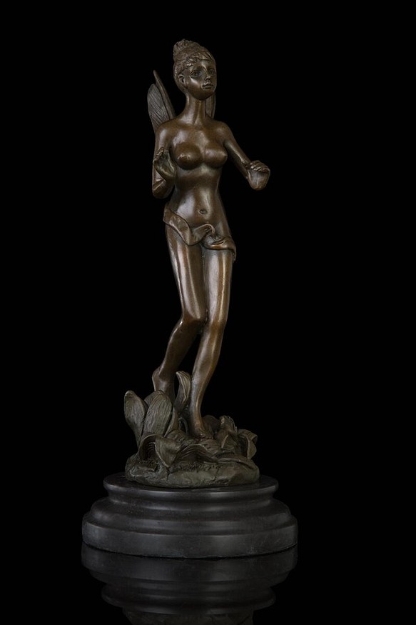 最安挑戦！ 【美品】人形 彫像 ブロンズ像 銅製 インテリア 置物 工芸