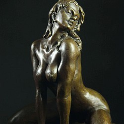 大人気ブロンズ像　セクシーな裸女　名品銅像　インテリア　彫刻　銅像　インテリア家具　置物　彫刻　銅像　彫像　美術品フィギ