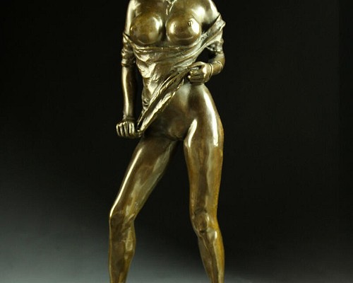 超人気ブロンズ像 セクシーな裸女 名作 インテリア 彫刻 銅像 ...