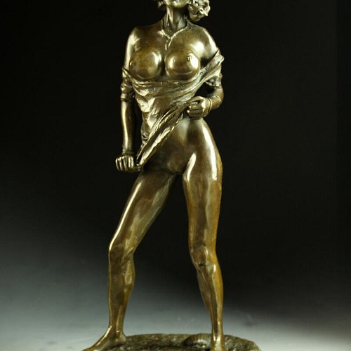 【Nino OLiviono】ブロンズ像 ⑧セクシーな裸女 彫刻美術品主題人物人形