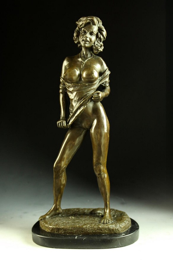 超人気ブロンズ像　セクシーな裸女　名作　インテリア　彫刻　銅像　インテリア家具　置物　彫刻　銅像　彫像　美術品フィギュア