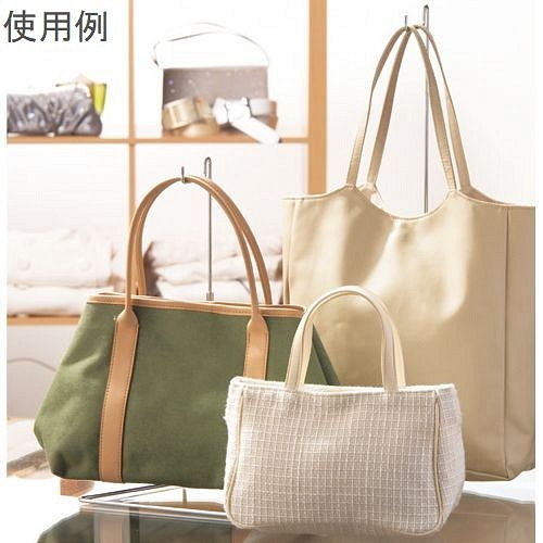 新品□鞄ディスプレースタンド高さ調整可能シルバー銀色バッグ袋物陳列