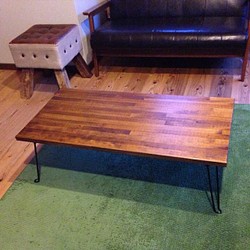 【SALE】木製折りたたみテーブル 50×100cm 1枚目の画像