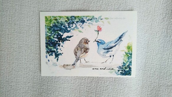 No.14 満点の 青い鳥 交換無料 ポストカード３枚セット 小さなプレゼント