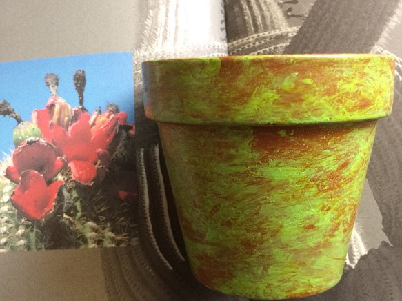 ペイント植木鉢 2.5号 G 1枚目の画像
