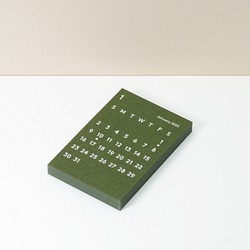 CLARA Calendar Refill 2022 Olive｜卓上カレンダー 1枚目の画像