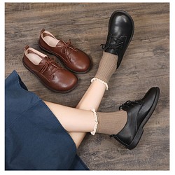 【送料無料】手作り女性靴新作シングルシューズフラットカジュアルシューズ 1枚目の画像