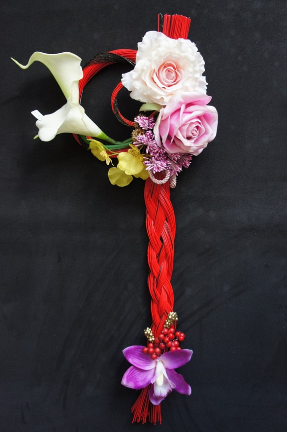 四針織水引的是雅！玫瑰和西式繩的顏色 第1張的照片