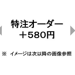 特注オーダー オプション 追加料金ページ： ５８０円 1枚目の画像