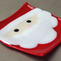 【クリスマス】サンタクロースのお皿 1枚目の画像