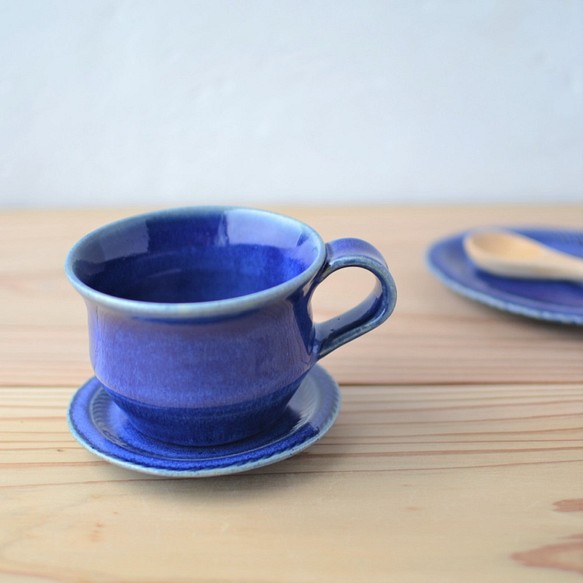 小マグカップ　青・瑠璃（ティーカップ・コーヒーカップ） 1枚目の画像