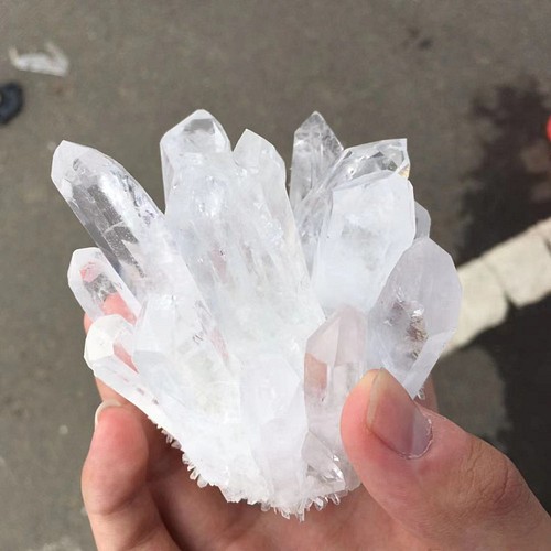 水晶ポイント原石透明度が高いヒマラヤ水晶クラスター 水晶原石 群晶