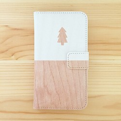 森林iPhone手機殼（筆記本型/櫻桃色/雙色） 第1張的照片