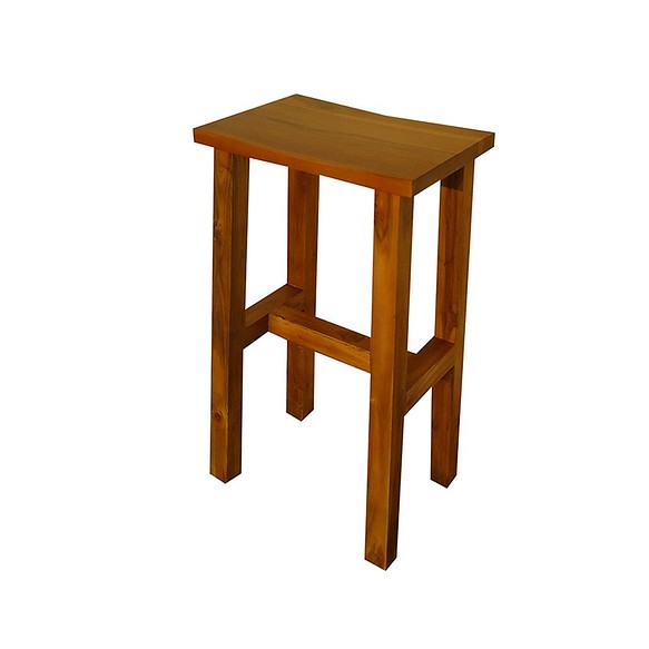 【吉迪市柚木家具】柚木方形高腳凳 椅凳 吧台椅 餐椅 LT-026S1 第1張的照片