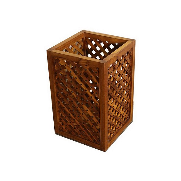 【吉迪市柚木家具】木條銅釘造型收納箱 傘桶 桶子 置物桶  RPOT007 第1張的照片
