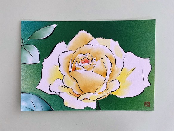 原画 黄色いバラ 薔薇 花の絵 インテリア 絵画 アート 絵画 Haninana 通販 Creema クリーマ ハンドメイド 手作り クラフト作品の販売サイト